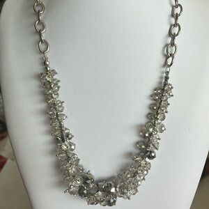 Vera Wang Cluster Faceted Necklace
